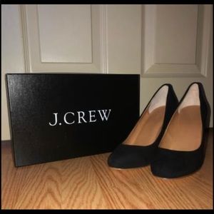 J. Crew Black Suede Pump